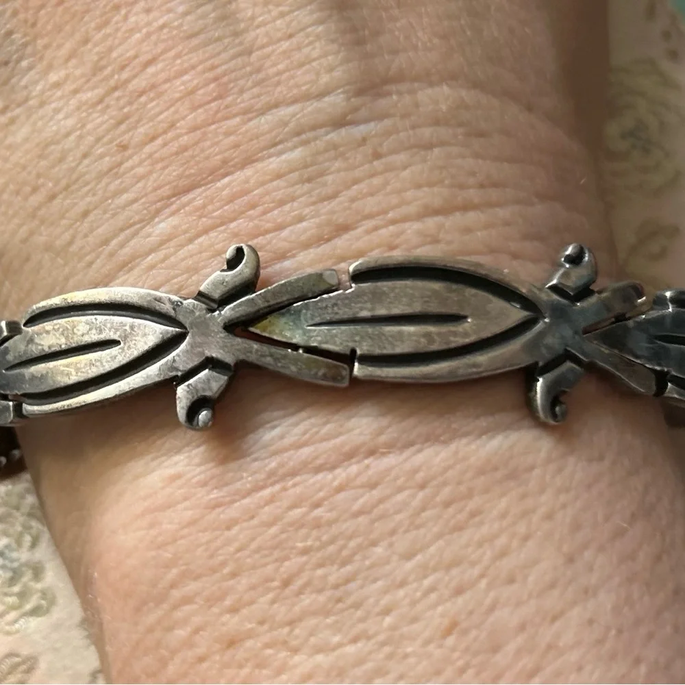 JV JACOB VINTAGE TAXCO midcentury modern Sterling Silver vintage bracelet - Picture 10 of 10